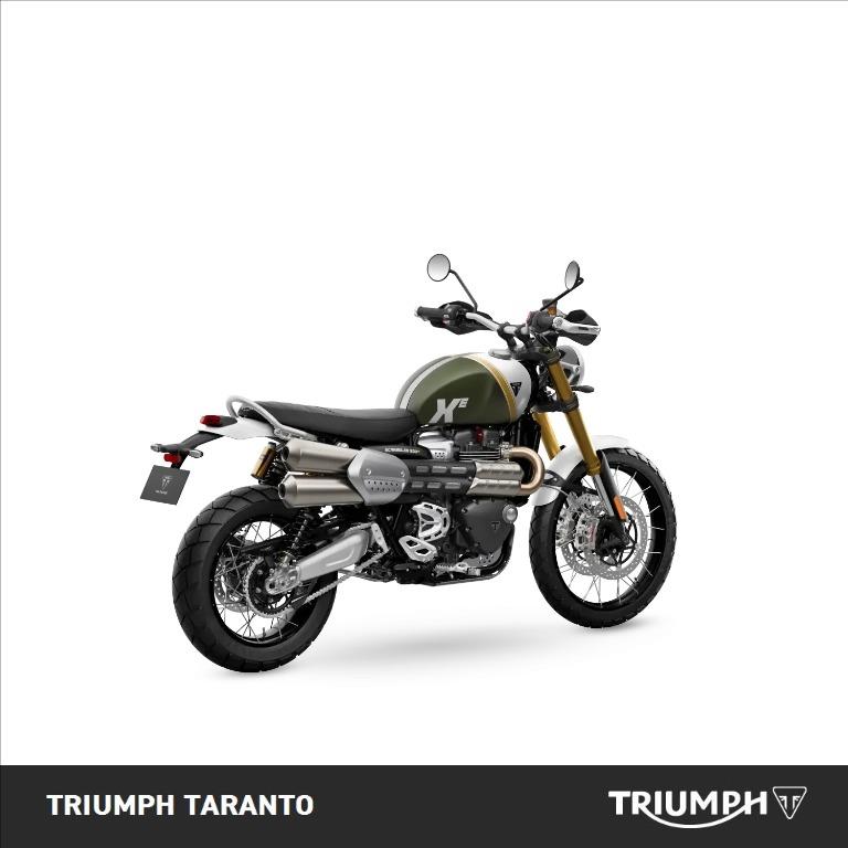 TRIUMPH Scrambler 1200 XE Matt Khaki Green / Matt Crystal White Abs